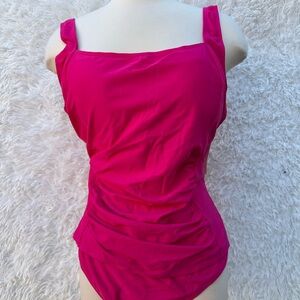 Firpeal One-Piece Swimsuit in pink color size 18W New